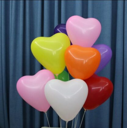 50Stck. Herzförmige Deko-Ballons
