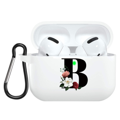 Weißes Case Für Airpods mit Buchstabe