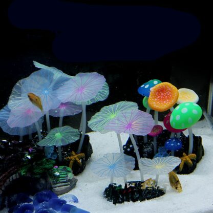 Leuchtende Pilze für Aquarium