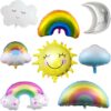 Sonne,Smiley,Regenbogen / Folien-Ballons