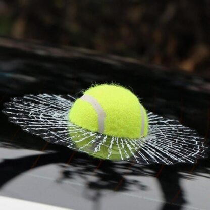 3D-Sticker Tennisball mit Glassplitter-Effekt