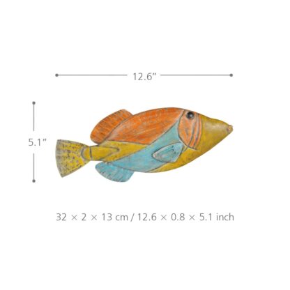 3D-Eisen Wanddekoration / Fische