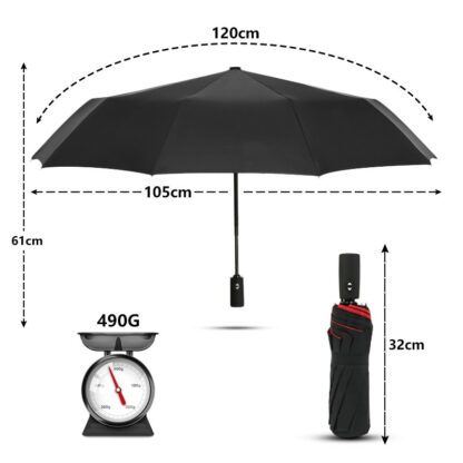 Doppel-Automatik Regenschirm