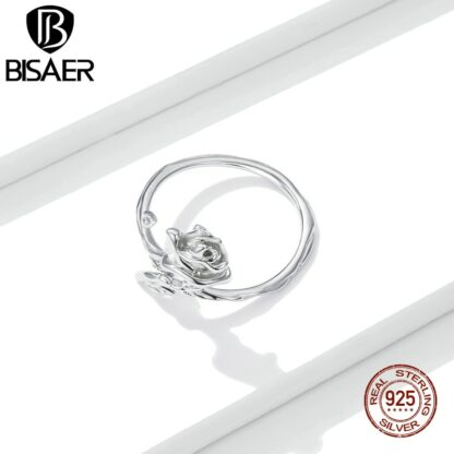 Ring mit Rosenmotiv (925 Sterling Silber) 5