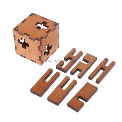 3D-Holzpuzzle Gehirntraining 4