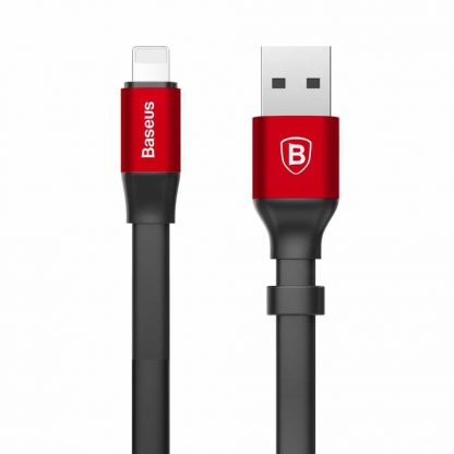 Baseus Lightning USB Kabel Super Kurz 23cm Rot - Image 3