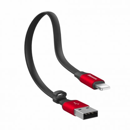 Baseus Lightning USB Kabel Super Kurz 23cm Rot - Image 4