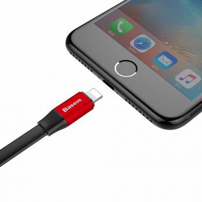Baseus Lightning USB Kabel Super Kurz 23cm Rot - Image 6