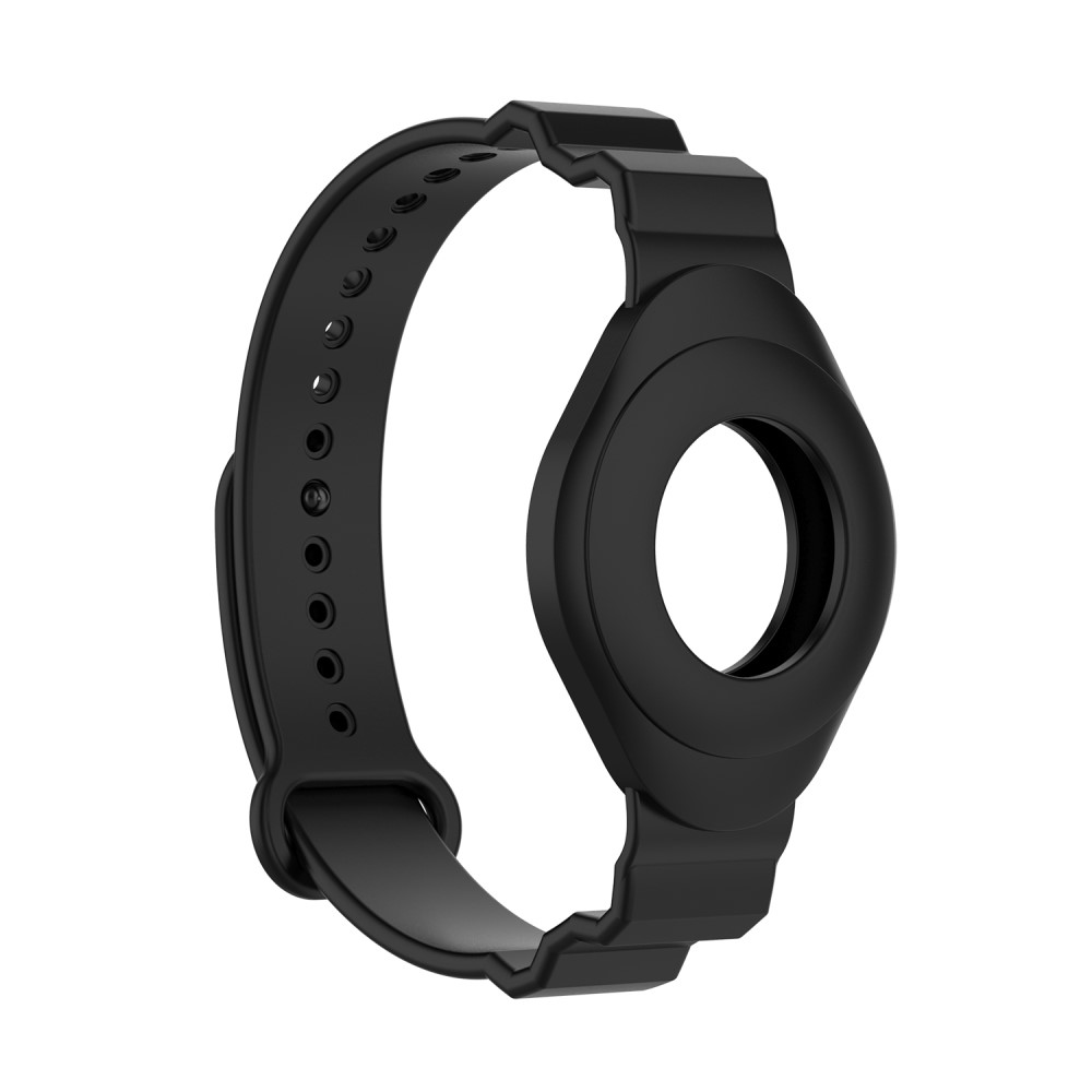 Apple AirTag Silikon Armband für Kinder in Schwarz