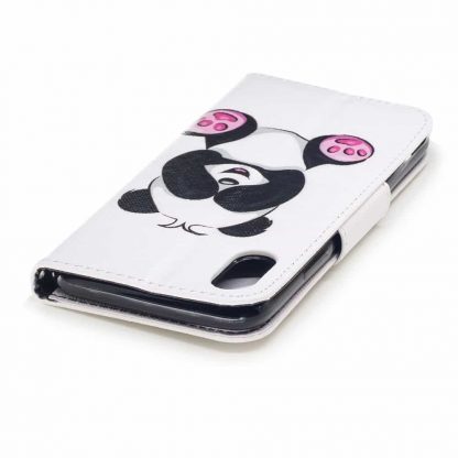 iPhone XS / X Buch Etui Tasche mit Kartenfach Blinder Panda - Image 6