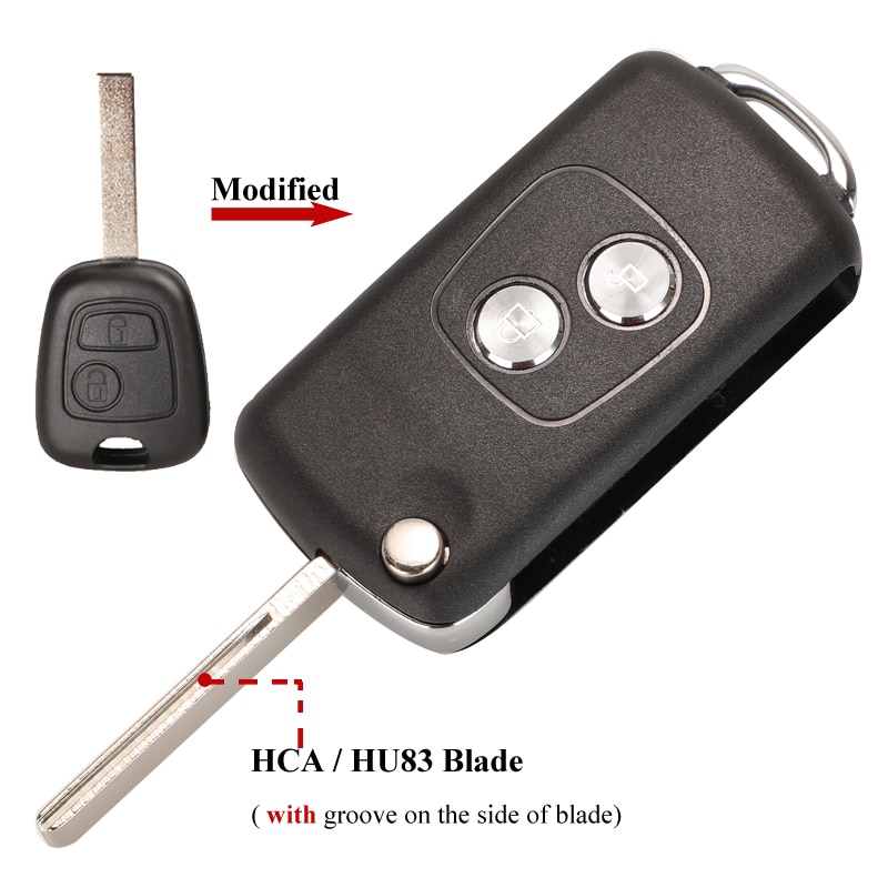Auto Schlüsselgehäuse 1 Taste für VW Bora Caddy II / III Crafter