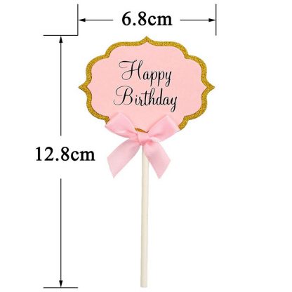 10 Cupcake Topper Happy Birthday 5
