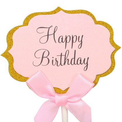 10 Cupcake Topper Happy Birthday 6