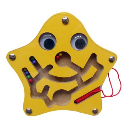 Magnetisches-Kugel-Labyrinth-aus-Holz-fuer-Kinder-Stern-1