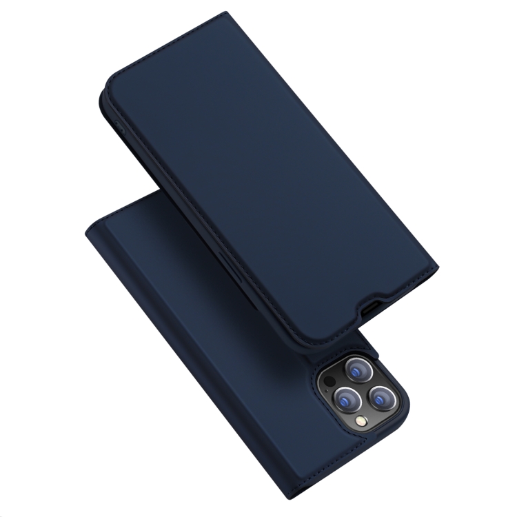 iPhone 13 Pro Max Original Premium Dux Ducis Pro Skin Leder Schutzhülle  Blau –