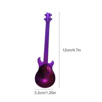 7 Edelstahl-Löffel Gitarre  6