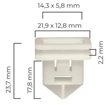 50 Stück 457 Karosserie Clips