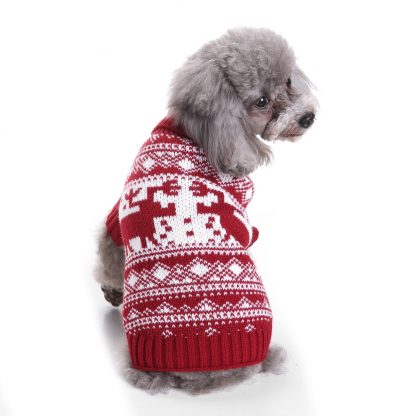 Pet Kleidung Hund Pullover Katze Kostüm Für Kleine Hunde Weihnachten Hirsch Kleidung Katze Pullover Hunde Mantel Halloween Warme Pet Knitte mantel 4