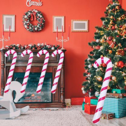 Weihnachten Dekoration Aufblasbare Weihnachten Canes Lollipop Ballon für Startseite Xmas Baum Ornamente Hause Outdoor Decor 2022 Navidad 4