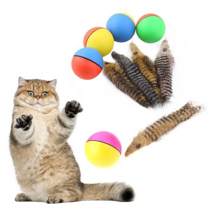 Katzenspielzeug Ball mit Wiesel 1