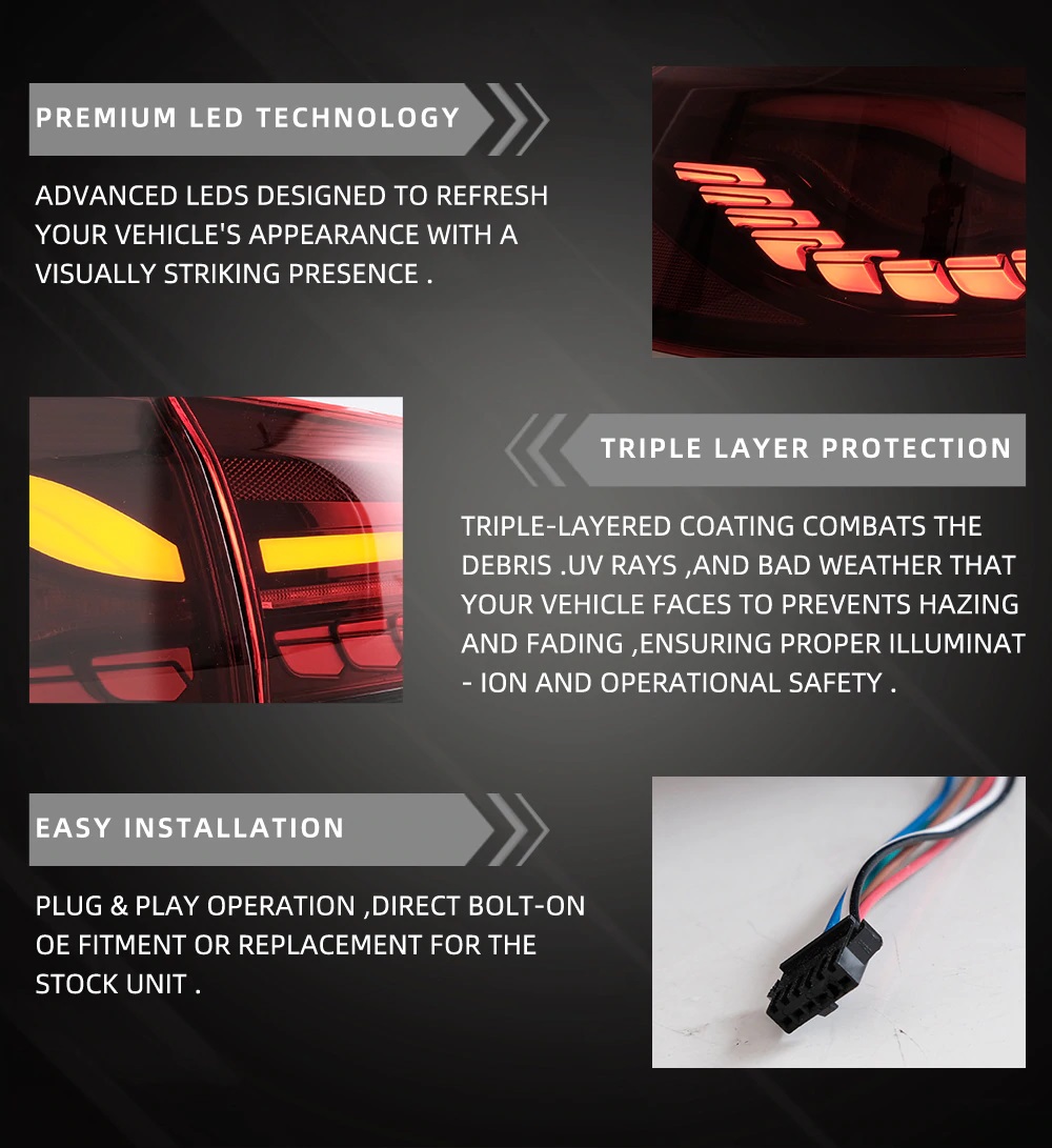 VLAND Rückleuchten O-LED passend für BMW 4er F32, F33, F36, F82  Plug-and-Play