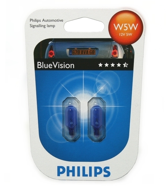 PHILIPS W5W BLUE VISION XENON EFFECT 12V –