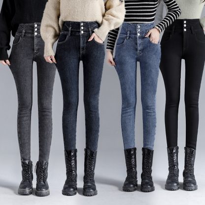 Slim Fit Fleece-Jeans 3