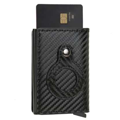 AirTag-Kredikarten-Etui-Slim-mit-Kartenauswurf-und-RFID-Schutz-Carbon-3-1