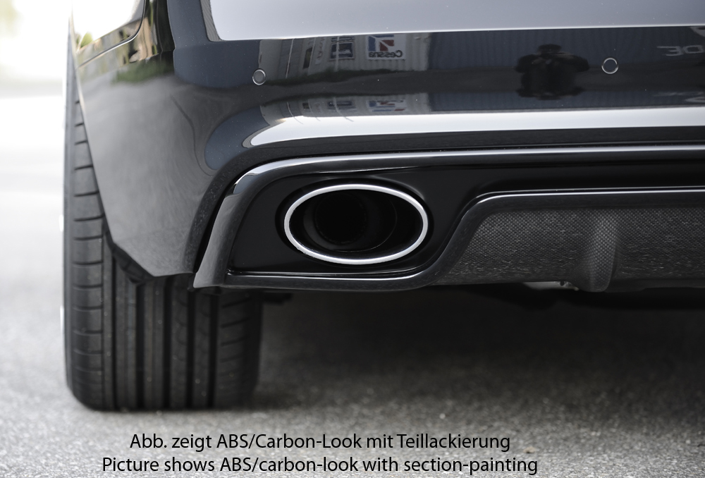 Rieger Heckeinsatz ABS/schwarz glänzend für originalen ESD VW Polo