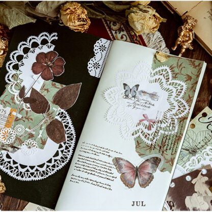 Scrapbooking-Papier mit unterschiedlichen Retro-Spitzenmustern - Image 6