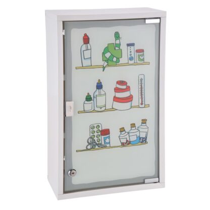 HI Medizinschrank 30 x 15 x 50 cm Edelstahl - Image 2
