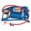 Draper Tools Doppelzylinder-Fußpumpe Blau 25996