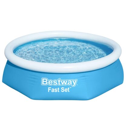 Bestway Fast Set Aufblasbarer Swimmingpool Rund 244x66 cm - Image 2