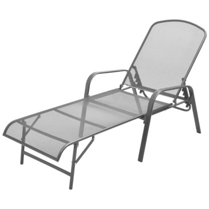 Sonnenliegen 2 Stk. mit Tisch Stahl Anthrazit - Image 3