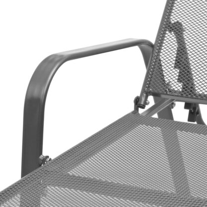 Sonnenliegen 2 Stk. mit Tisch Stahl Anthrazit - Image 9