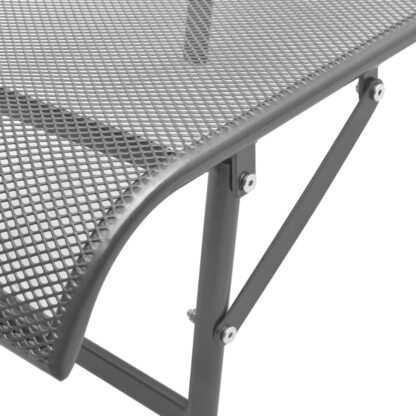 Sonnenliegen 2 Stk. mit Tisch Stahl Anthrazit - Image 10