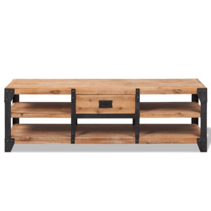 TV-Schrank Massivholz Akazie 140x40x45 cm - Image 2