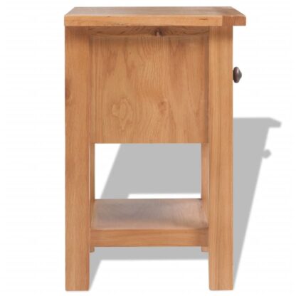 Nachttisch 36x30x47 cm Massivholz Eiche - Image 3