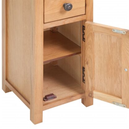 Eckschrank 26x26x94 cm Massivholz Eiche - Image 5