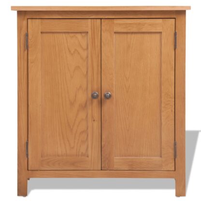 Sideboard 70x35x75 cm Massivholz Eiche - Image 2