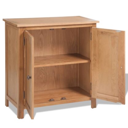 Sideboard 70x35x75 cm Massivholz Eiche - Image 4