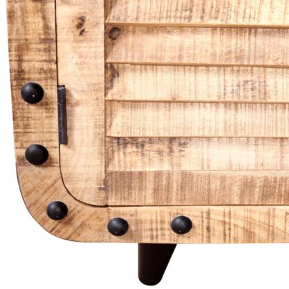 TV-Schrank Raues Mangoholz 120x30x50 cm - Image 8