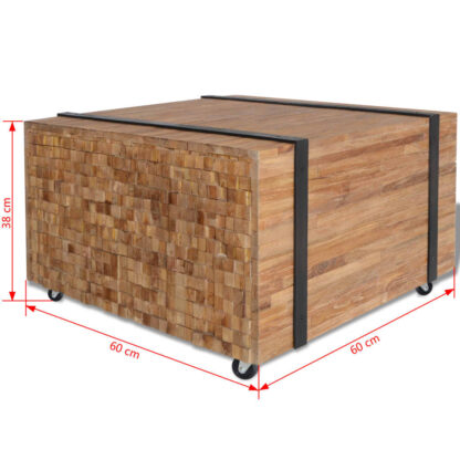 Beistelltisch Teak 60x60x38 cm - Image 6