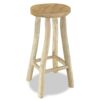 Barhocker Teak Massivholz