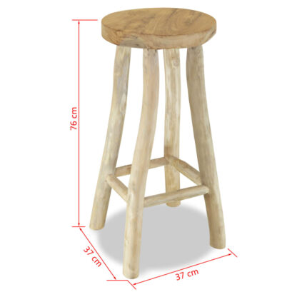 Barhocker Teak Massivholz - Image 4