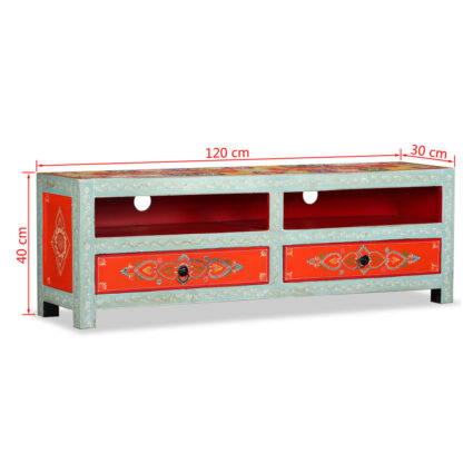 TV-Schrank Mangoholz Massiv Handbemalt - Image 7