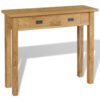 Konsolentisch Massivholz Teak 90×30×80 cm