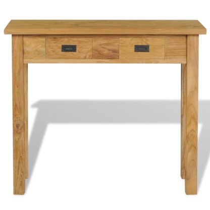 Konsolentisch Massivholz Teak 90×30×80 cm - Image 2