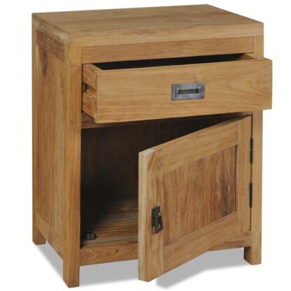 Nachttisch Massivholz Teak 40×30×50 cm - Image 3