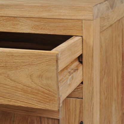 Nachttisch Massivholz Teak 40×30×50 cm - Image 5